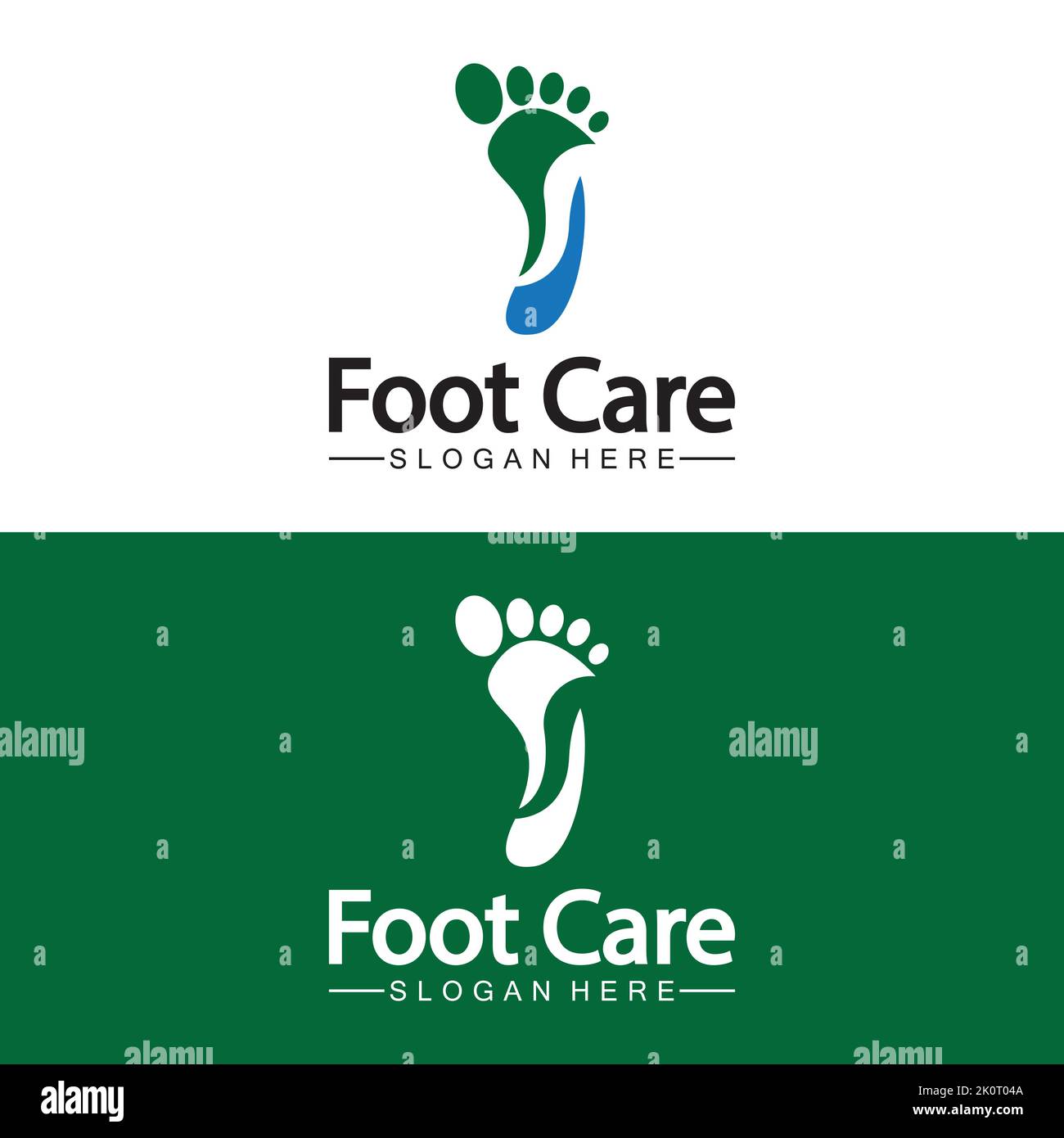 Foot logo design vector template Stock Vector