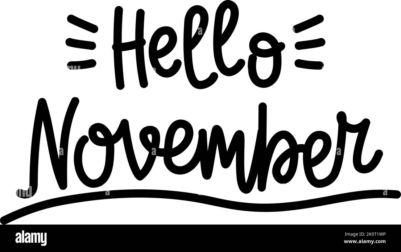 November Clipart Black And White