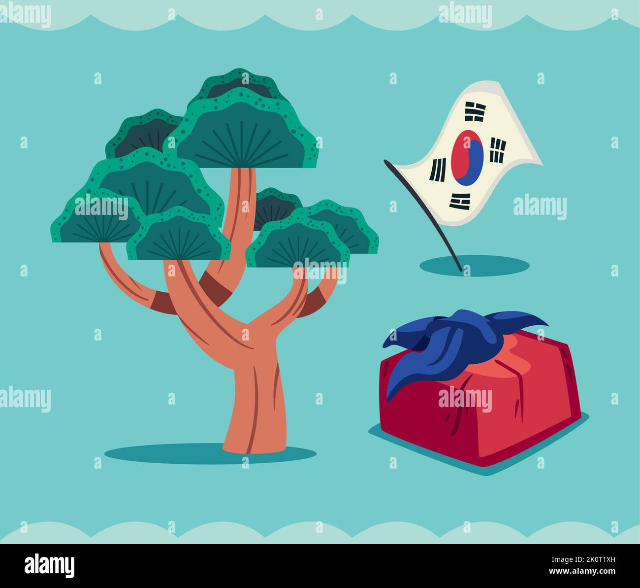 three flat south korean icons Stock Vector Image & Art - Alamy