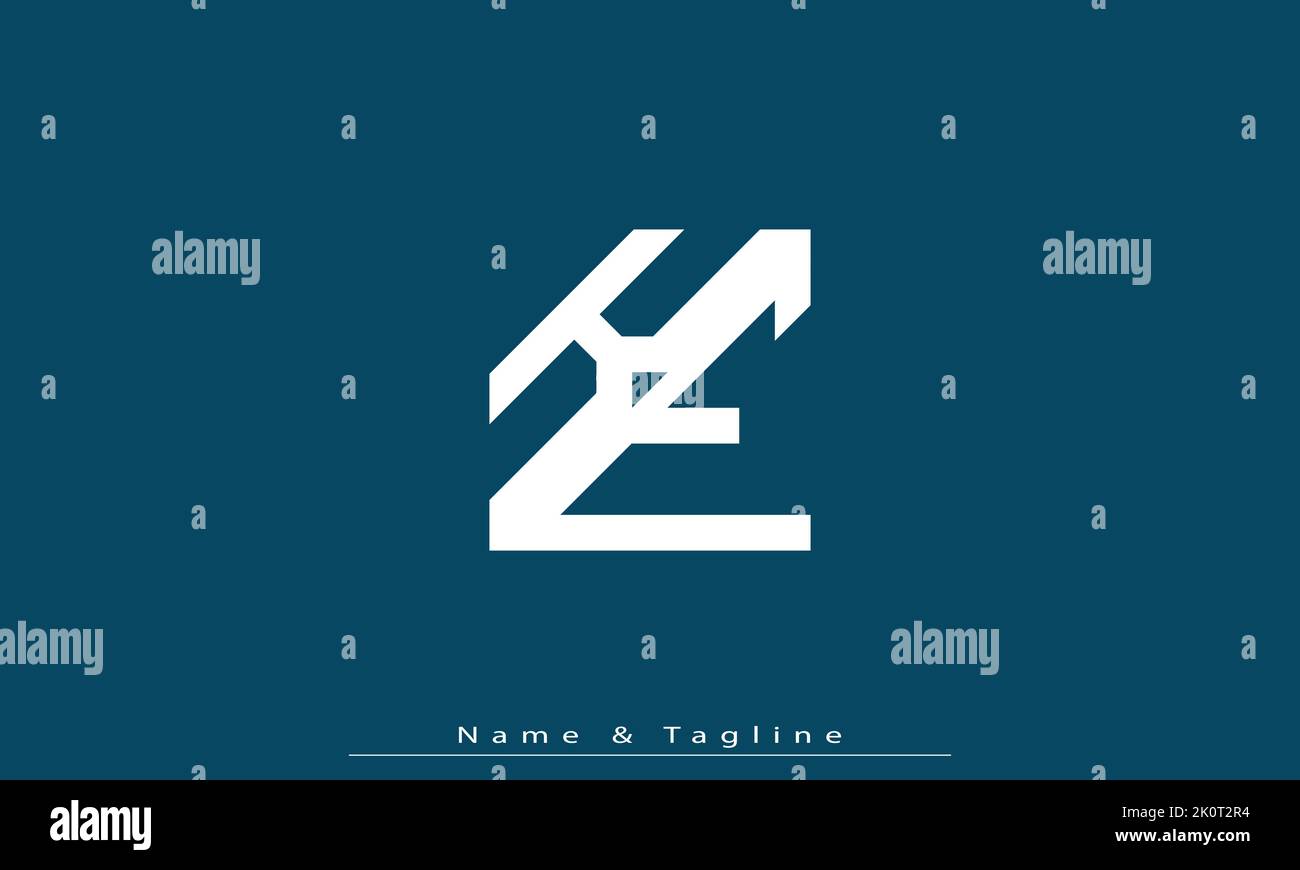 Alphabet letters Initials Monogram logo KE , EK Stock Vector