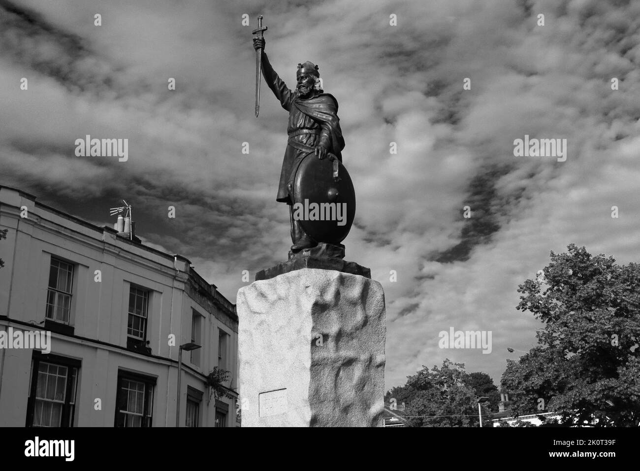 King Alfred the Great Statue, Winchester City, Hampshire County