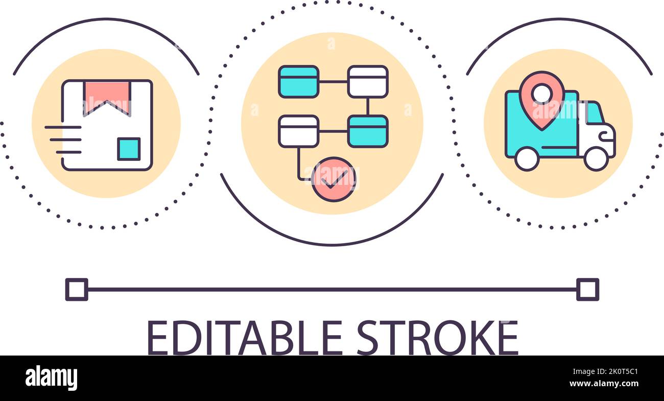 Supply chain loop concept icon Stock Vector Image & Art Alamy