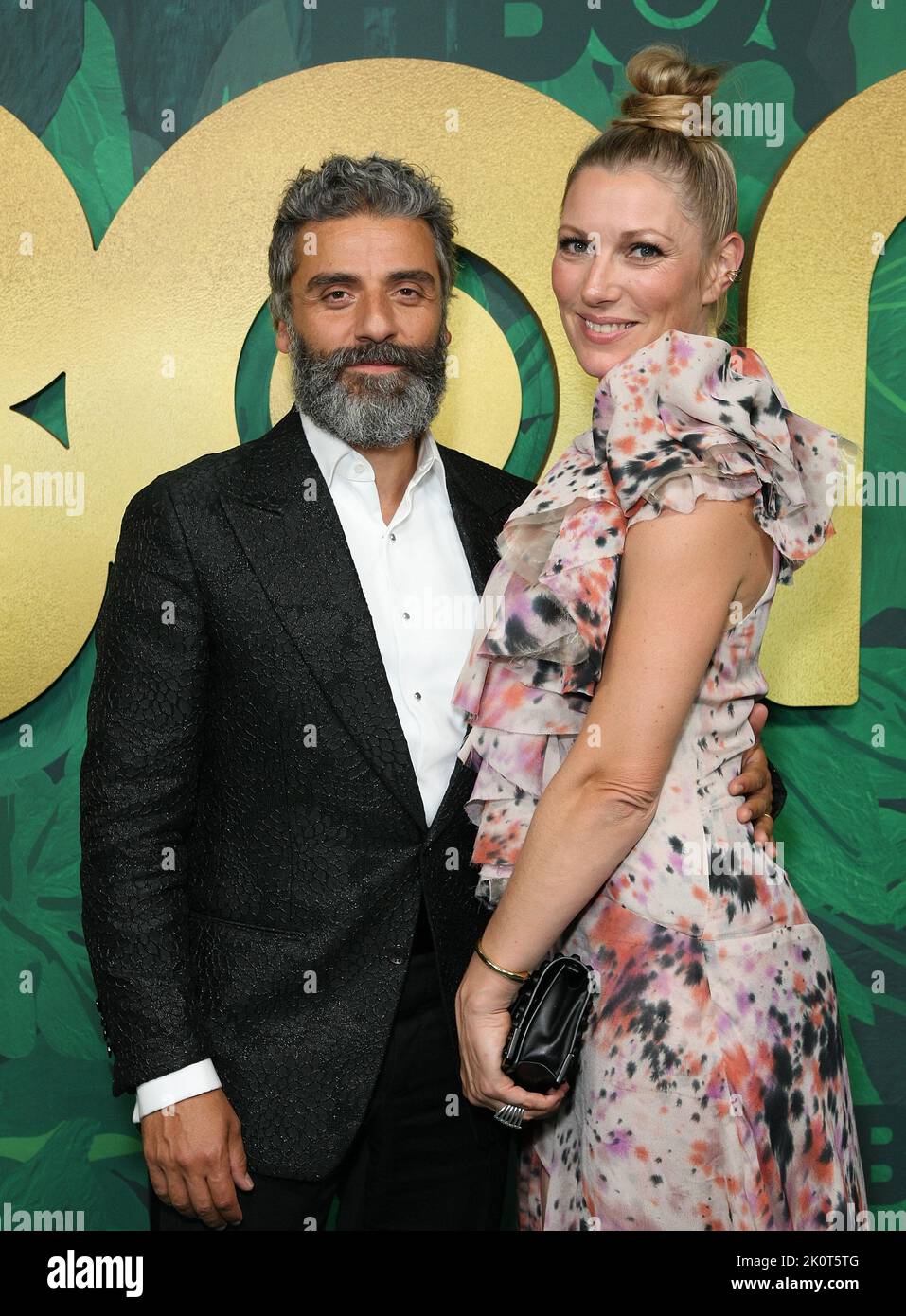 Oscar Isaac, Elvira Lind attends the 2022 HBO Emmy's Party at San