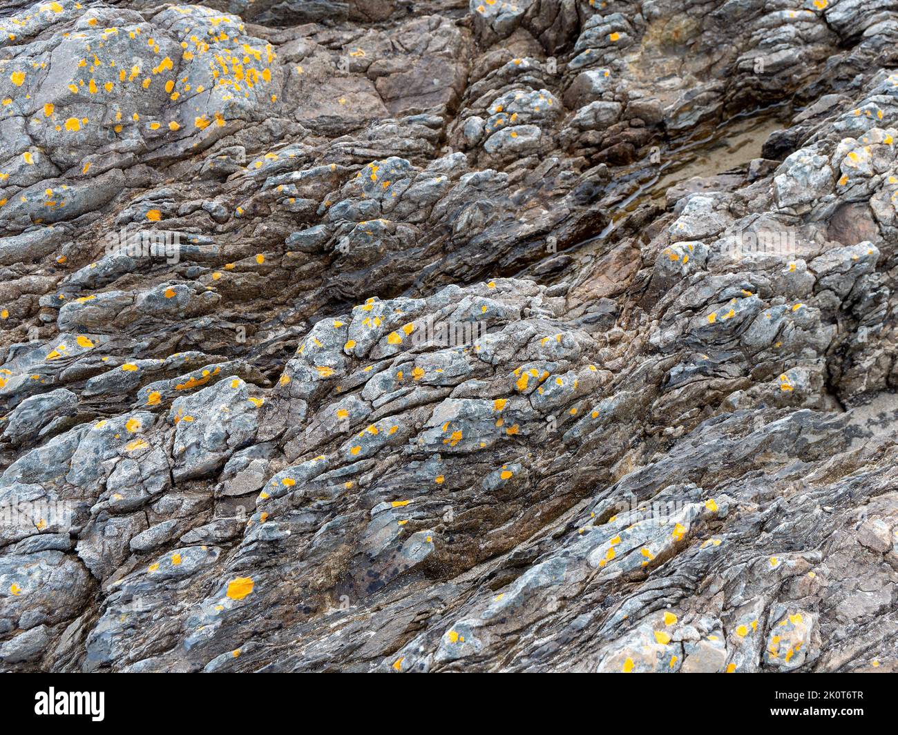 Beautiful rock. Stone close-up, full frame. Stone texture, rock formation. Stock Photo