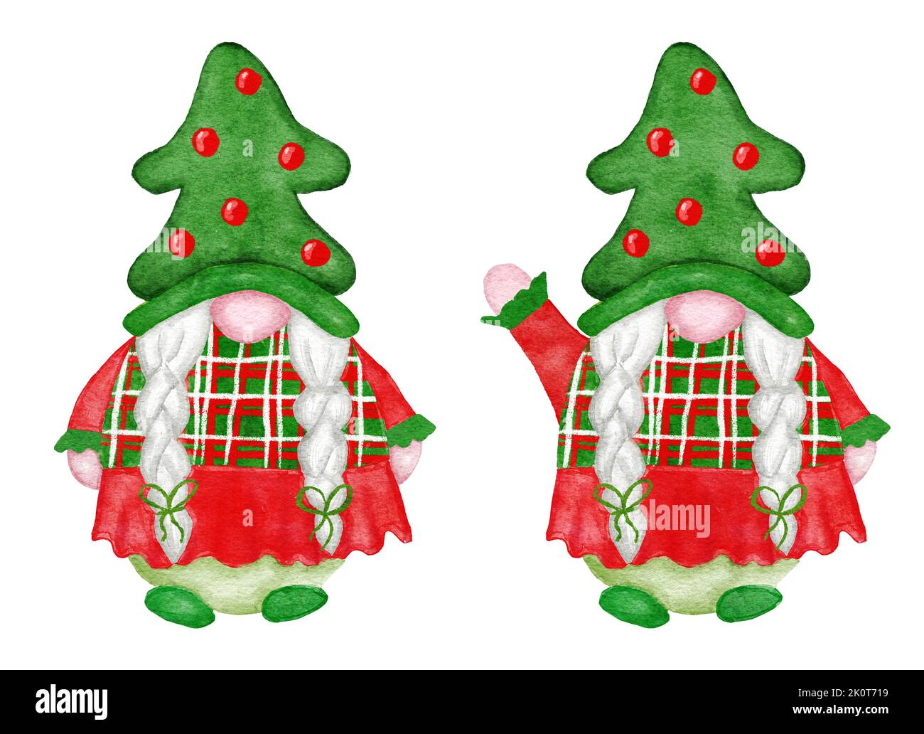 Merry christmas tree kawaii style Cut Out Stock Images & Pictures - Alamy
