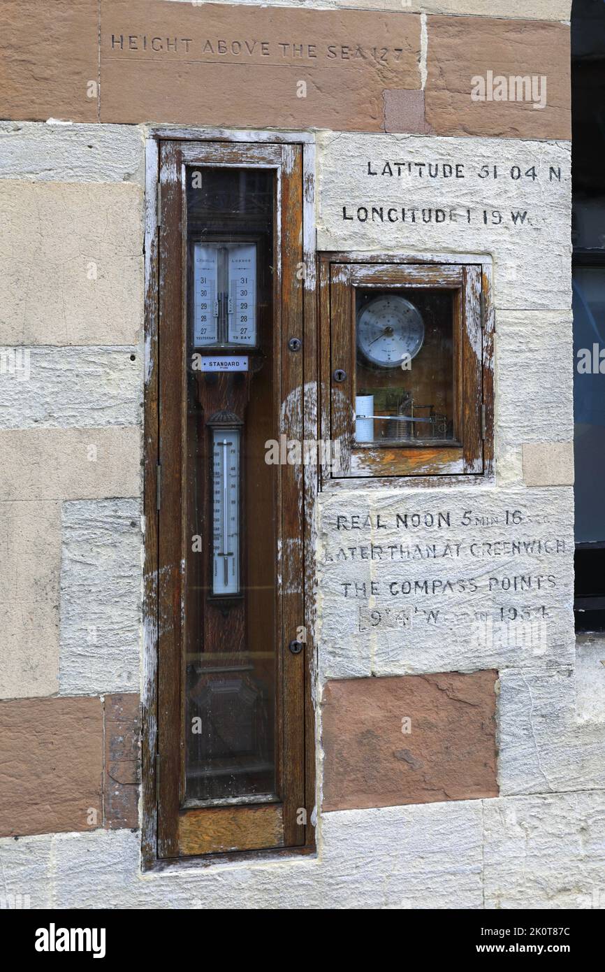 Longitude instruments on the Guildhall, Winchester City, Hampshire ...