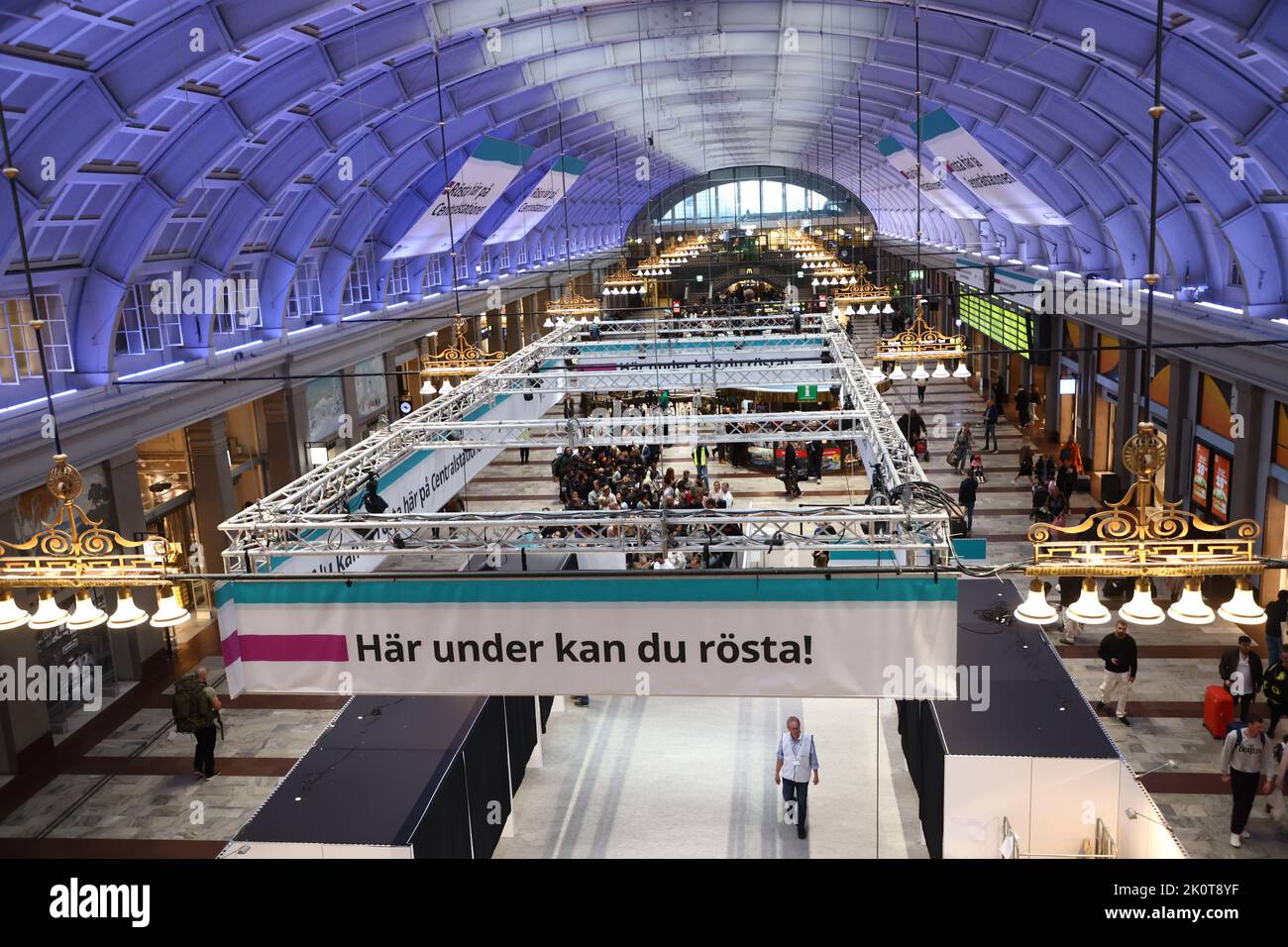 The Swedish parliamentary elections, election day, during Sunday in