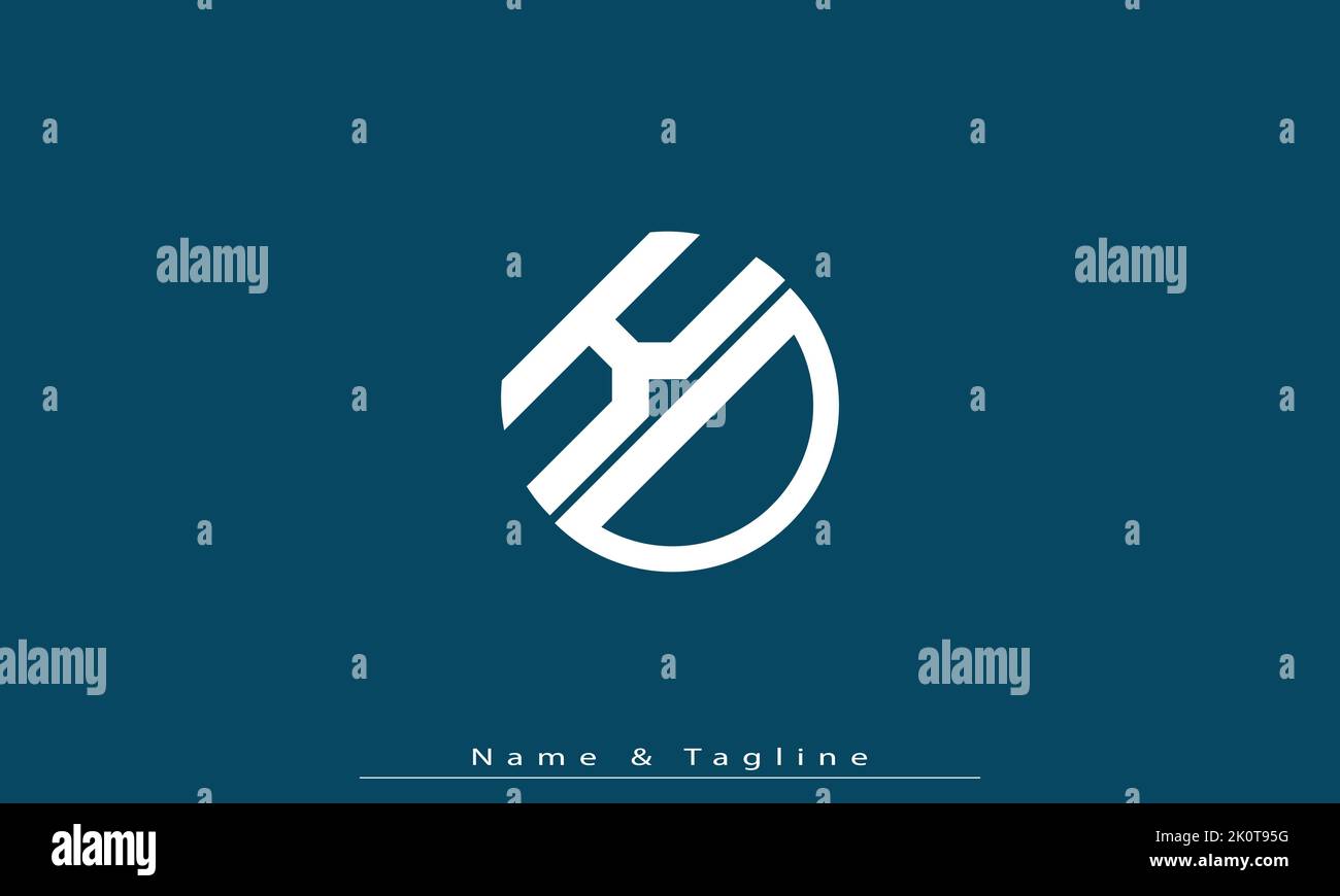 Alphabet letters Initials Monogram logo KD , DK Stock Vector