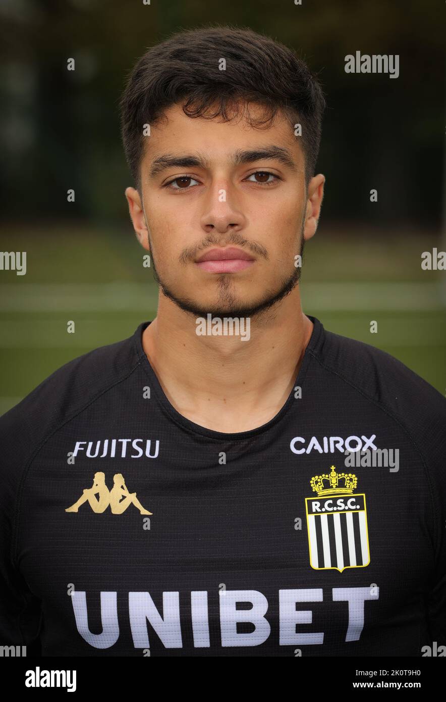 Charleroi's Maxime Wester poses for a team picture, at the 20222023