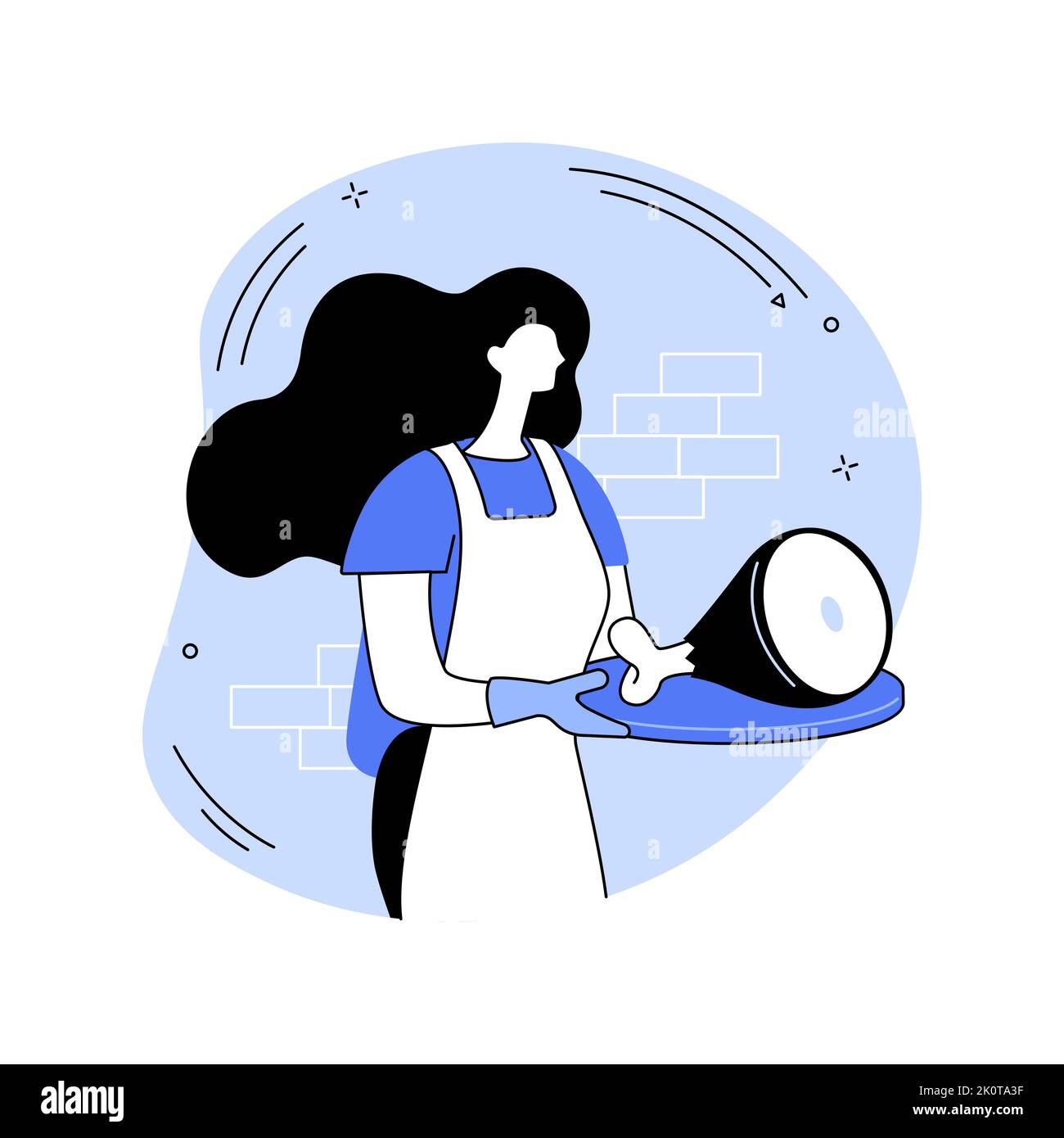 High quality meet isolated cartoon vector illustrations. Stock Vector