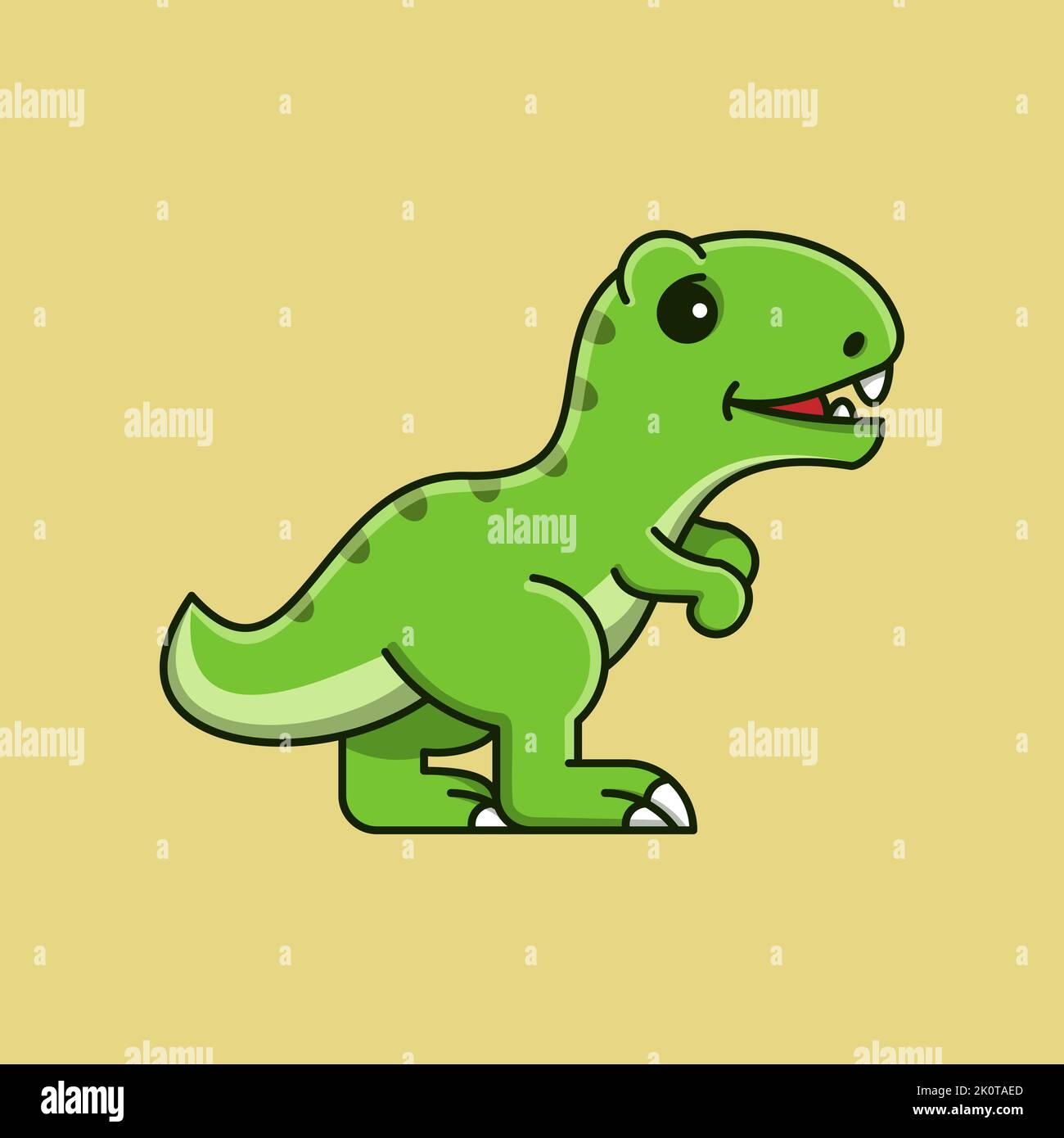 CUTE T REX STANDING Stock Vector Image & Art Alamy
