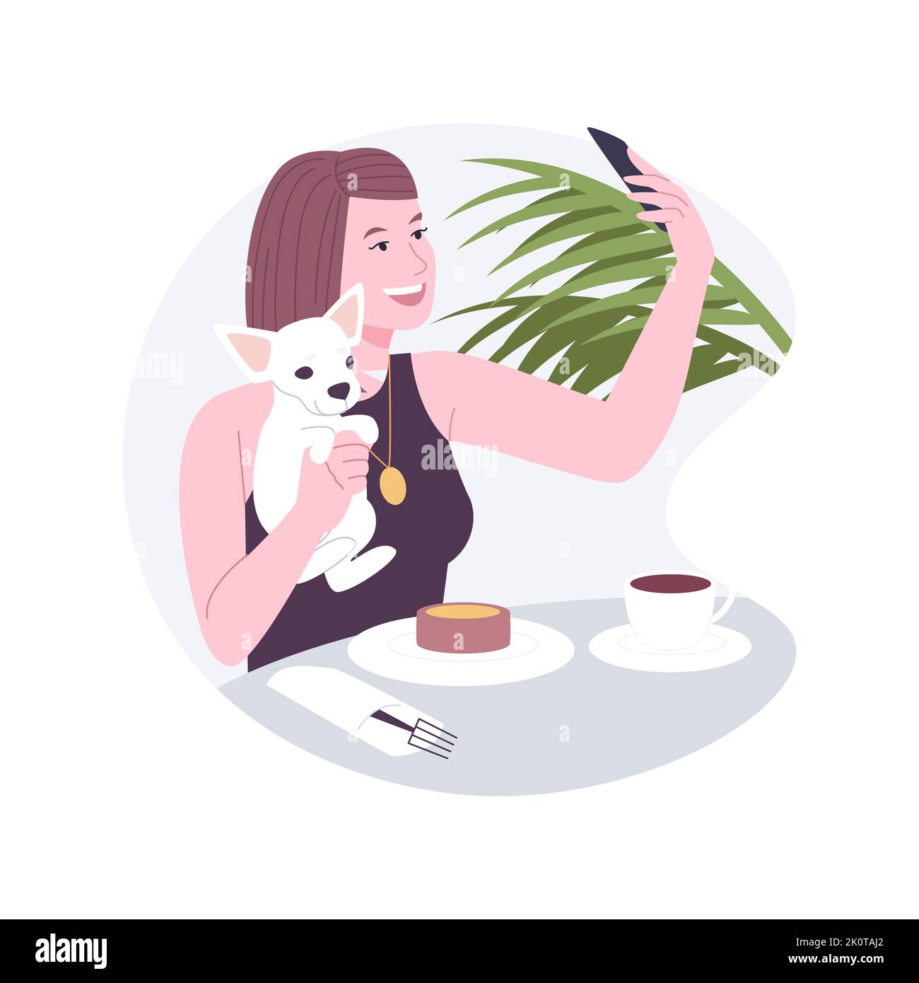 Dog friendly Restaurant Isolated Cartoon Vector Illustrations Stock how-to-find-dog-friendly-restaurants-near-me