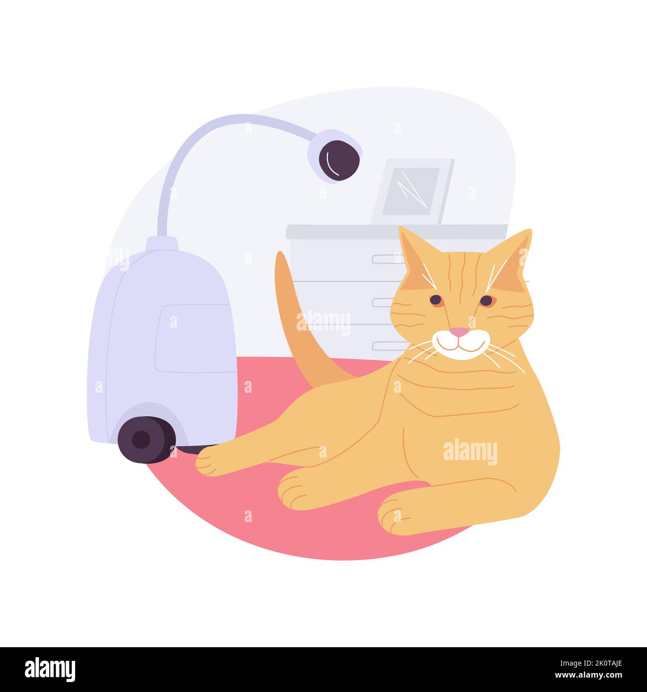 Robotic pet sitter isolated cartoon vector illustrations. Stock Vector