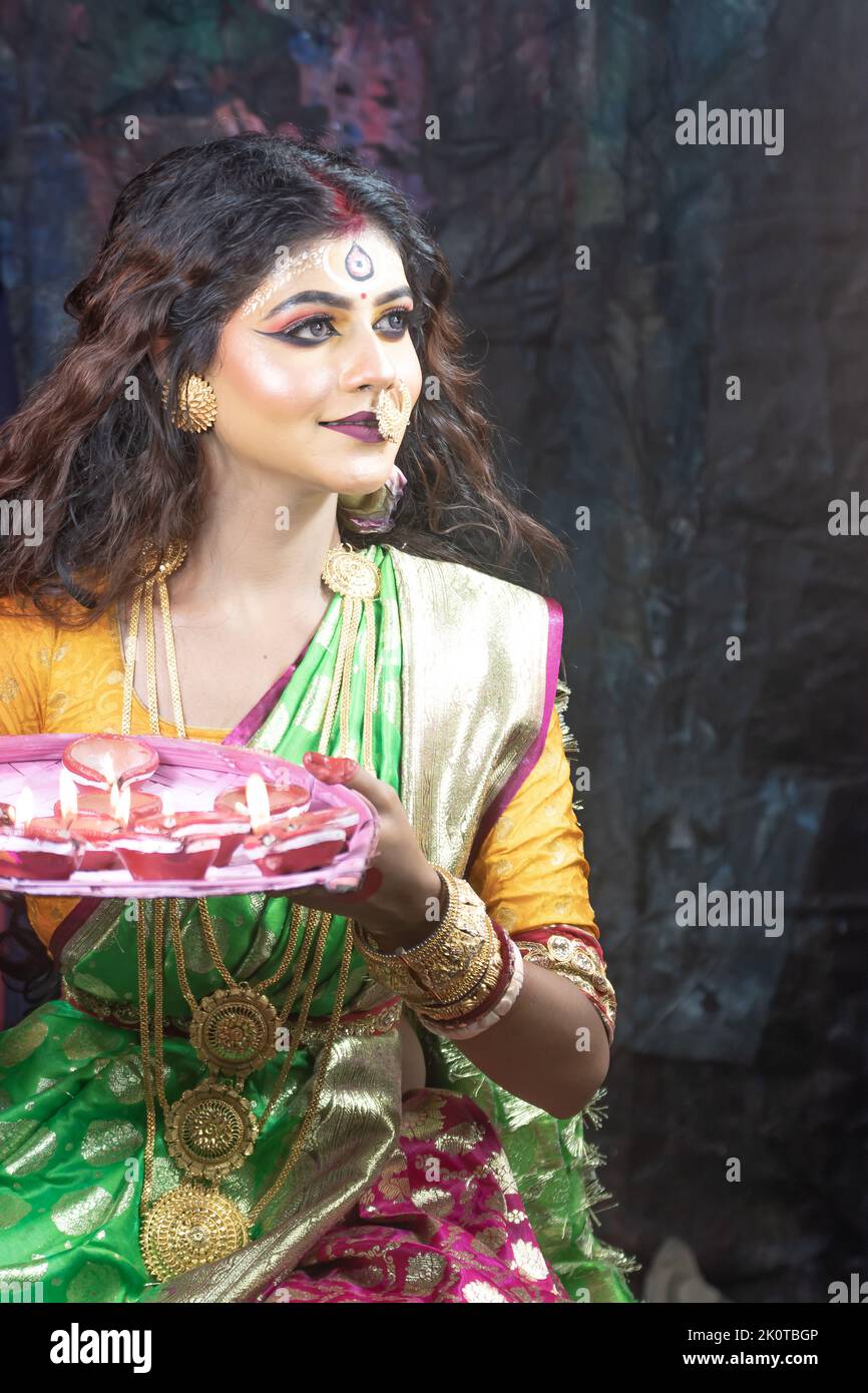 Agomoni Photoshoot || Sandhani Dutta || Durga Puja - YouTube-gemektower.com.vn