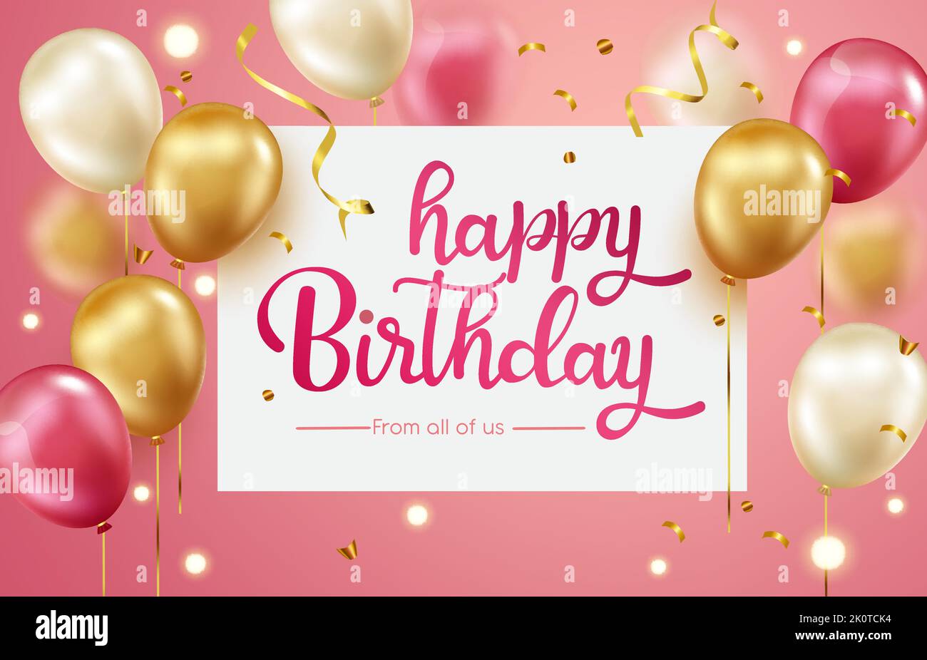 Birthday greeting vector design. Happy birthday text in white board ...