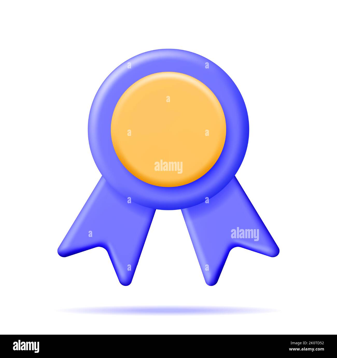 3D Winner Medal with Ribbon Isolated Stock Vector Image & Art - Alamy
