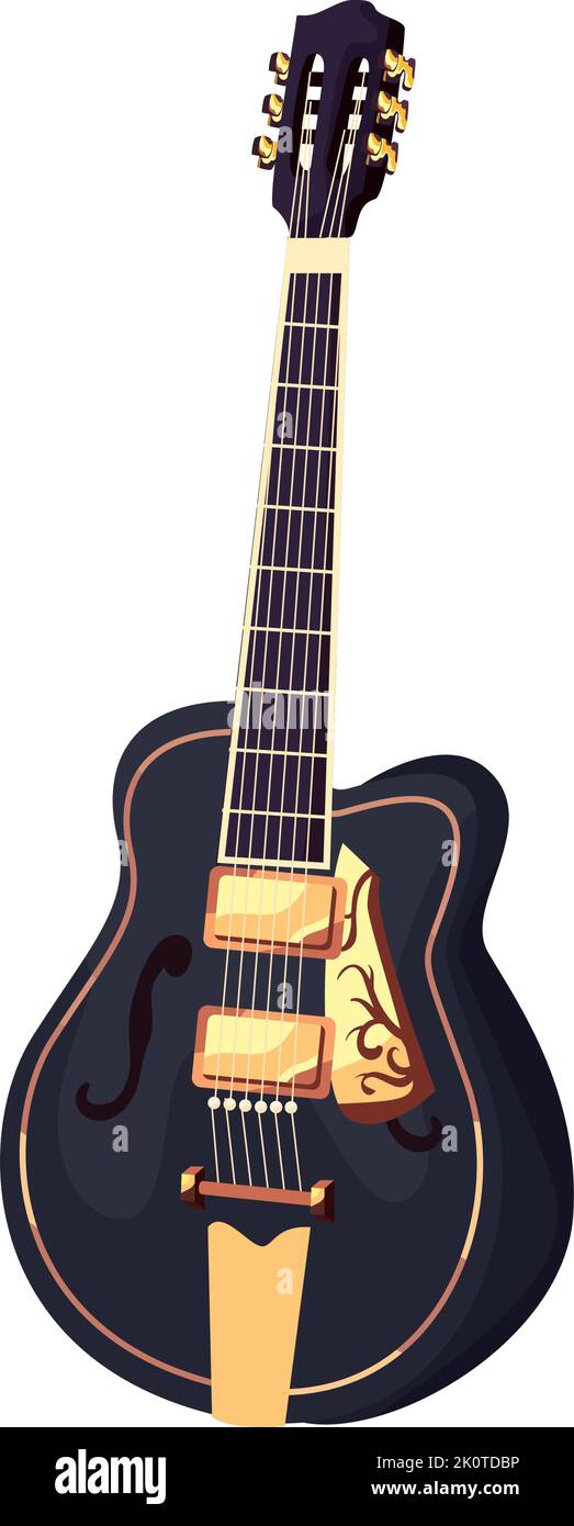 flat realistic electric guitar Stock Vector Image & Art - Alamy