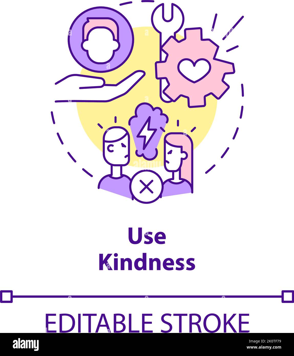 Use kindness concept icon Stock Vector Image & Art Alamy