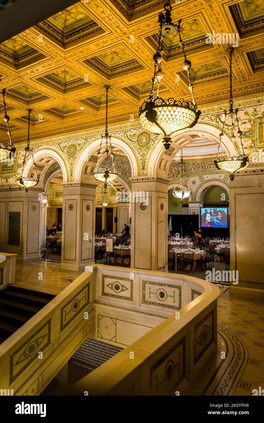 Preston Bradley Hall at Chicago Cultural Center, a landmark building ...