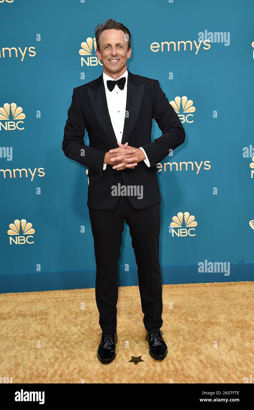 Los Angeles, USA. 12th Sep, 2022. Seth Meyers arrives at the 74th Emmy