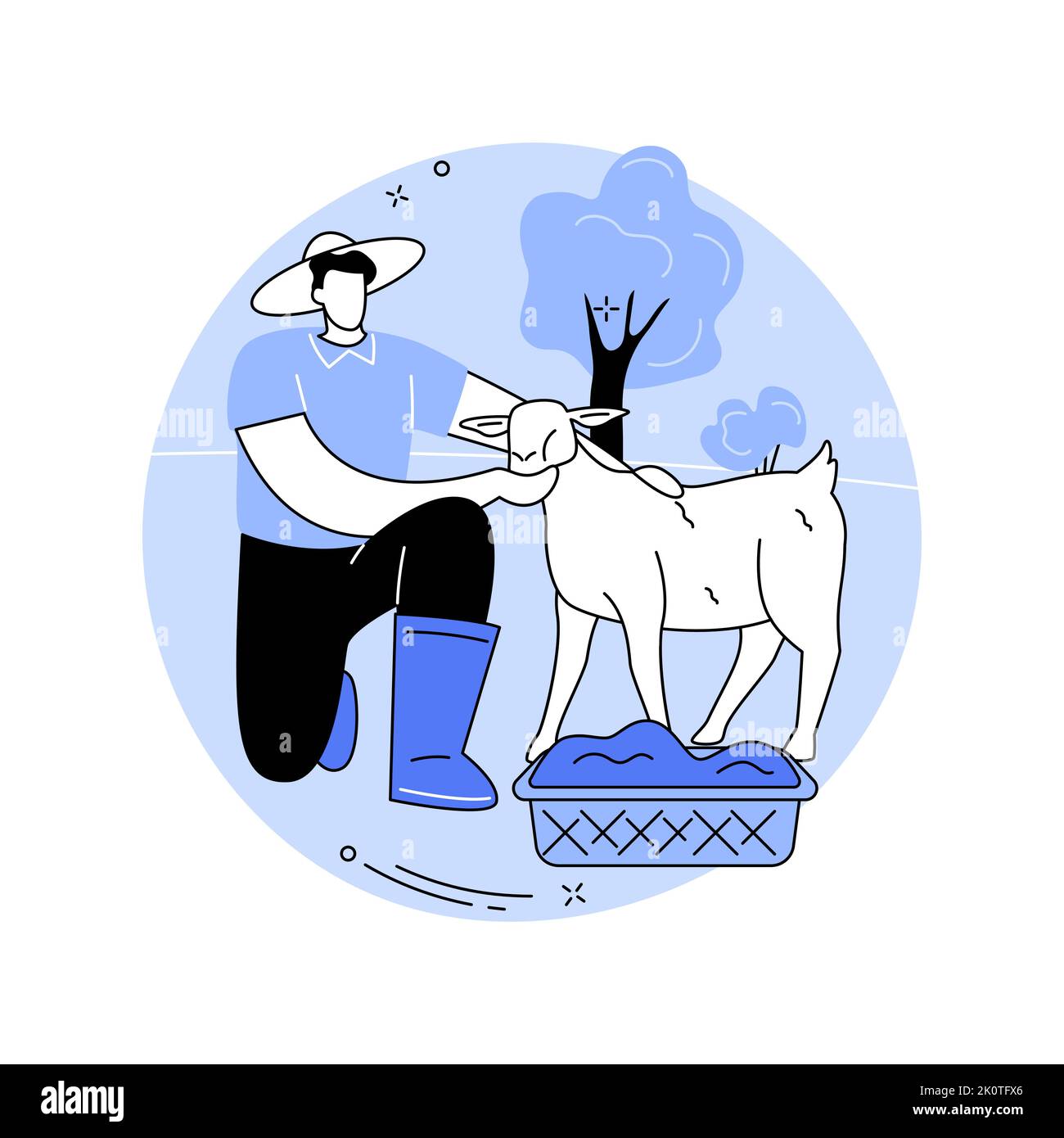 Organic Livestock Feed Isolated Cartoon Vector Illustrations Stock Organic Livestock Feed Isolated Cartoon Vector Illustrations Stock