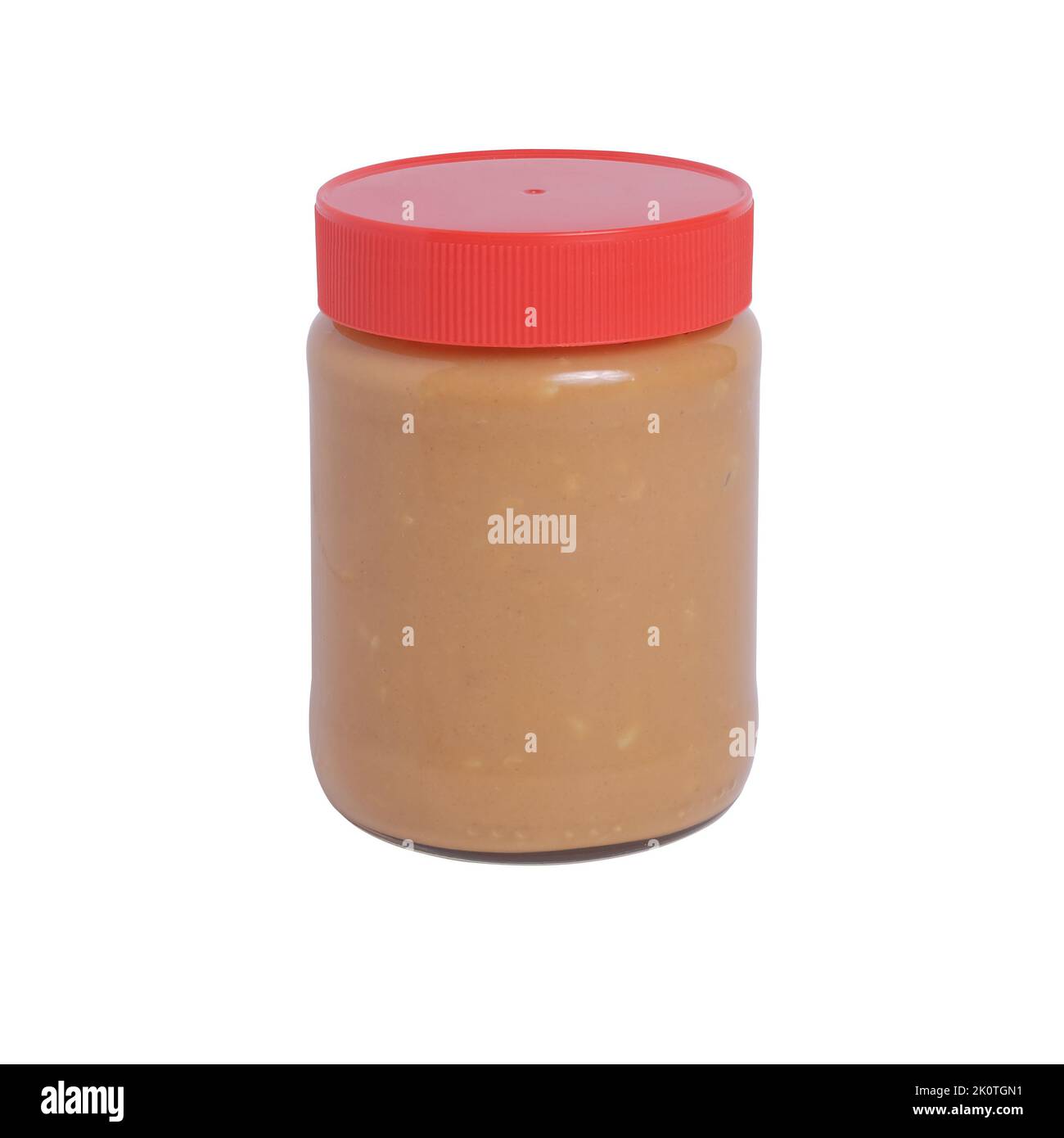 Jar and knife with creamy peanut butter on white background Stock Photo by  ©NewAfrica 193150800