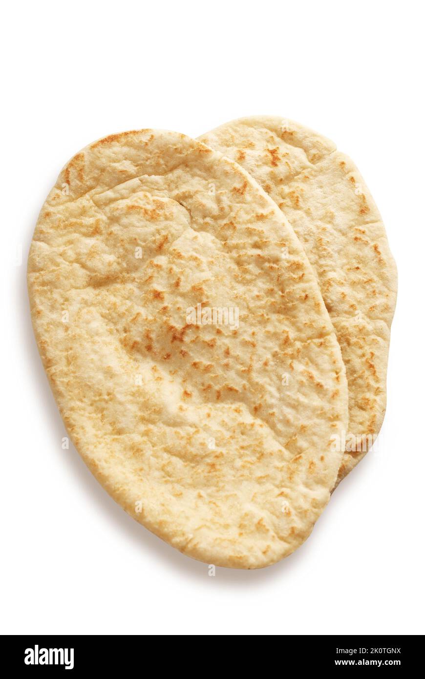 Pitta bread isolated on white with path Stock Photo Alamy