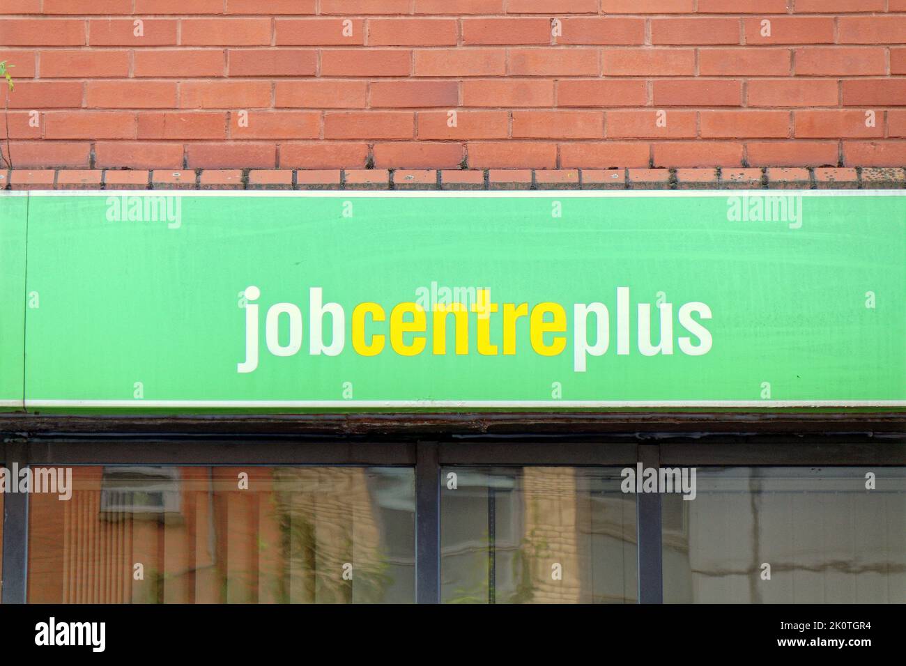 jobcentre plus sign Glasgow, Scotland, UK Stock Photo