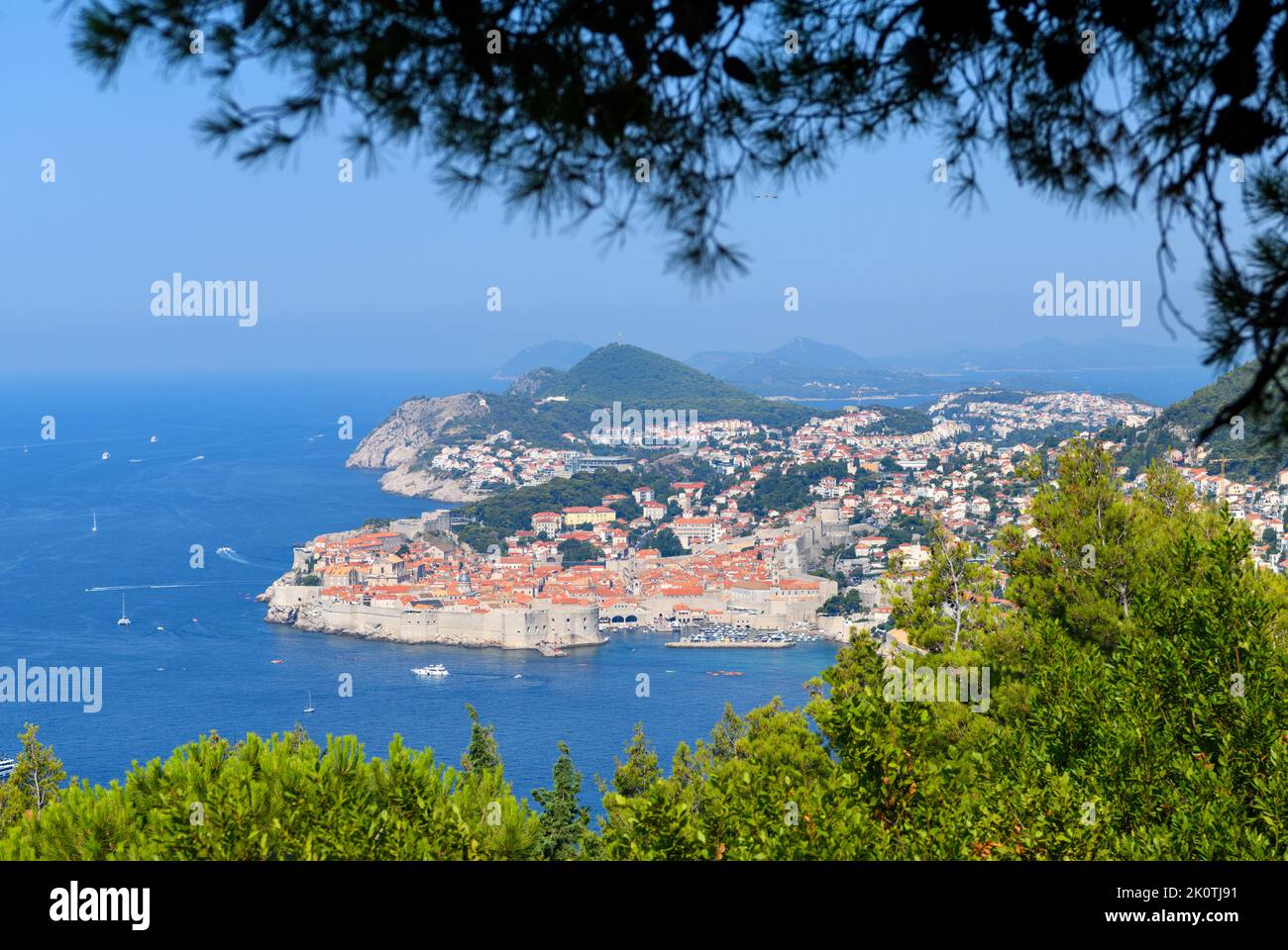 View over the Old Town, Dubrovnik, Croatia Stock Photo