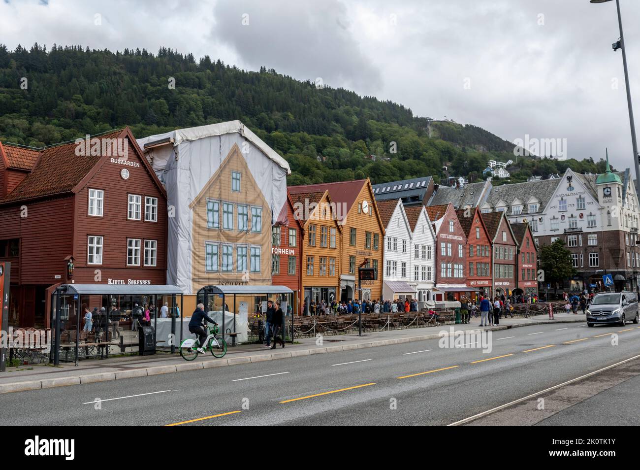 Bergen street scene Stock Photo