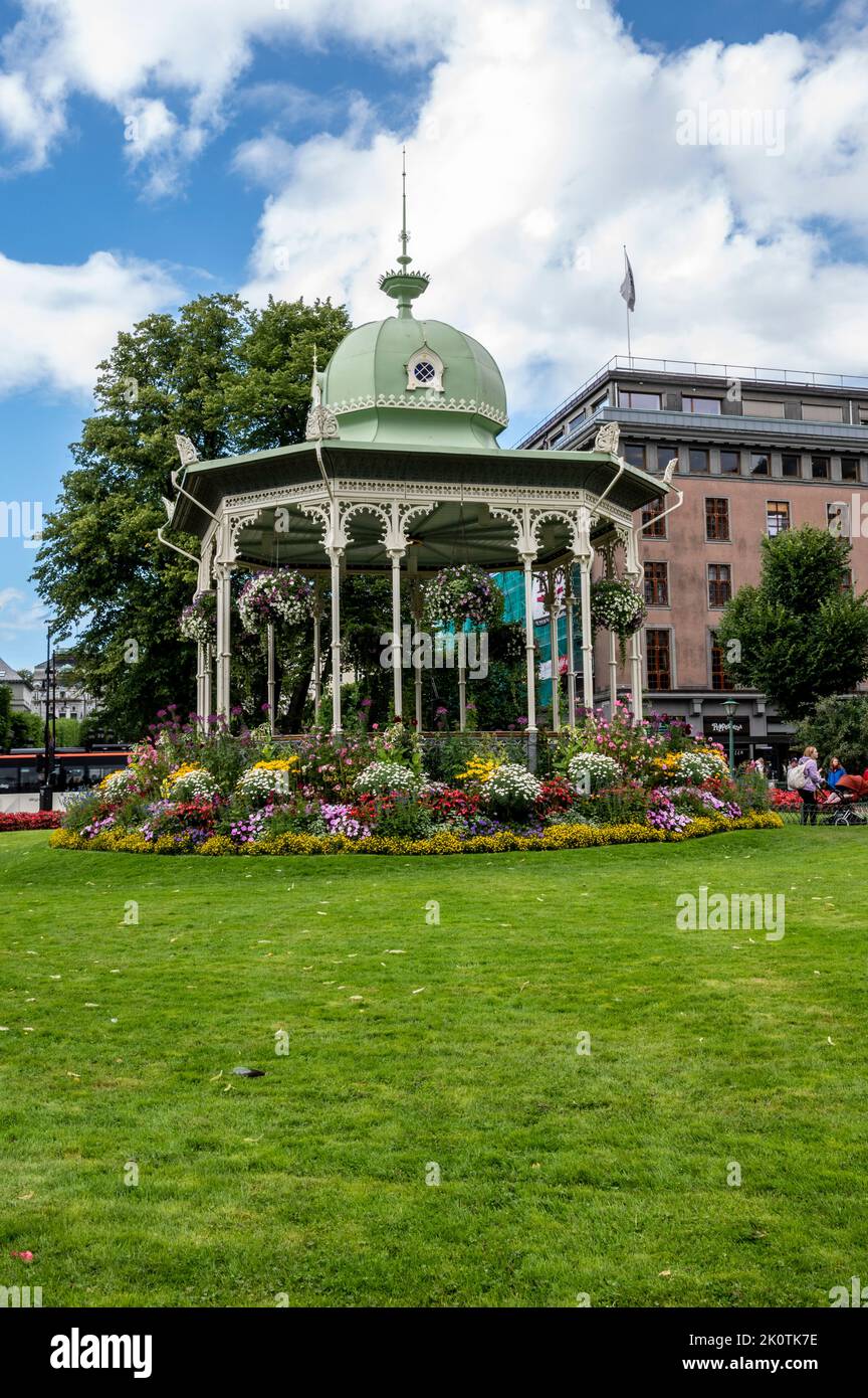 Beautiful Musikkpaviljongen / Music Pavillion in Bergen Norway Stock Photo