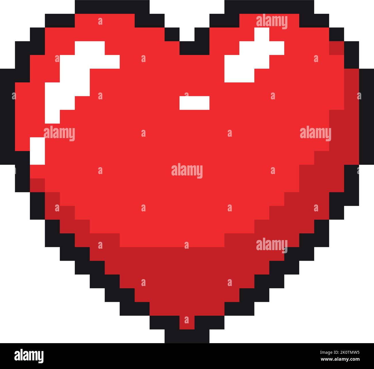 heart pixel art Stock Vector Image & Art - Alamy