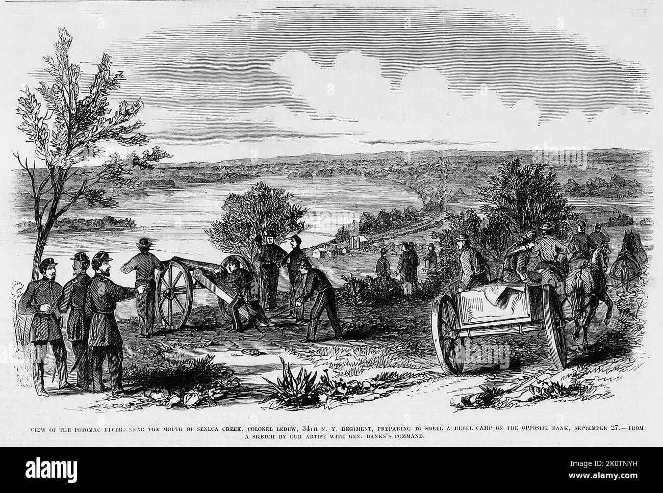 View of the Potomac River, near the mouth of Seneca Creek, Colonel ...