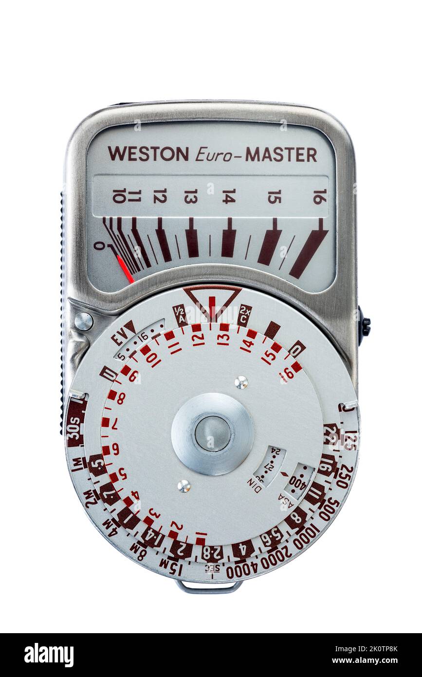 retro photographic lightmeter, Weston Euro Master Stock Photo