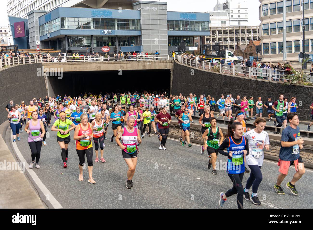The final participants, Great North Run 2022 half marathon, in Newcastle upon Tyne, UK Stock Photo