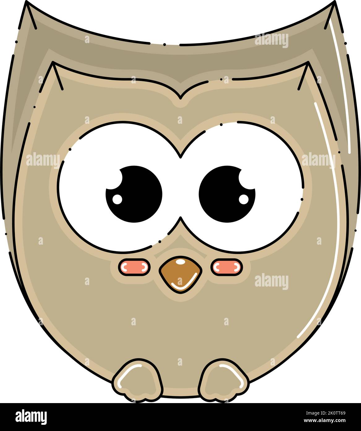 Isolated colored cute owl autumn animal Vector Stock Vector Image & Art ...