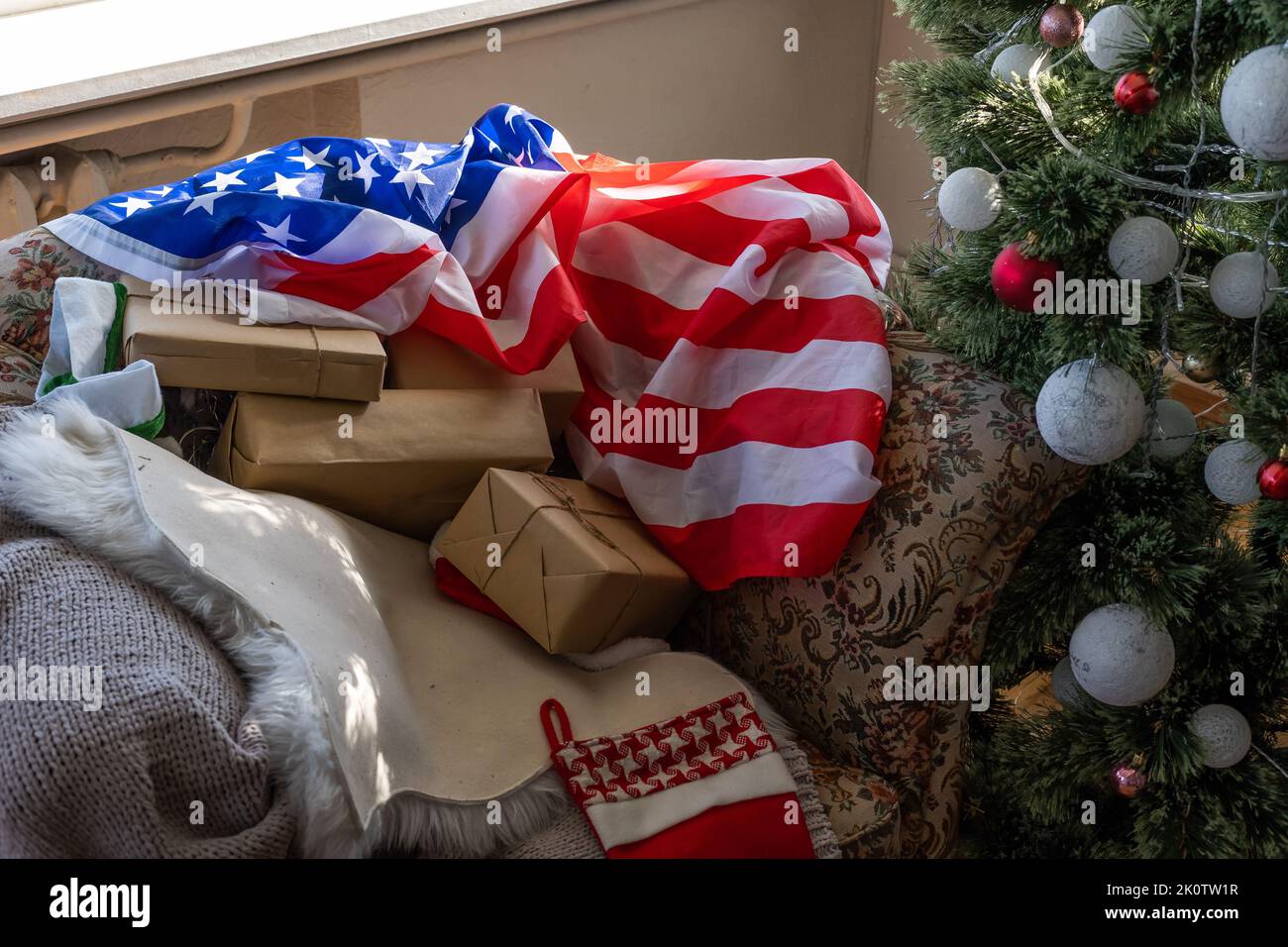 Oval office christmas tree hires stock photography and images Alamy