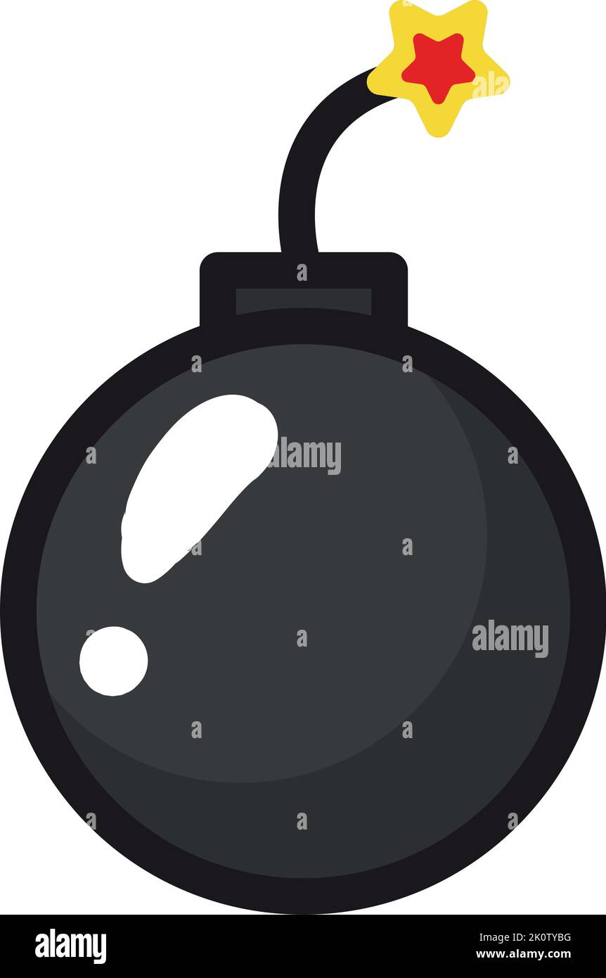 bomb cartoon icon Stock Vector
