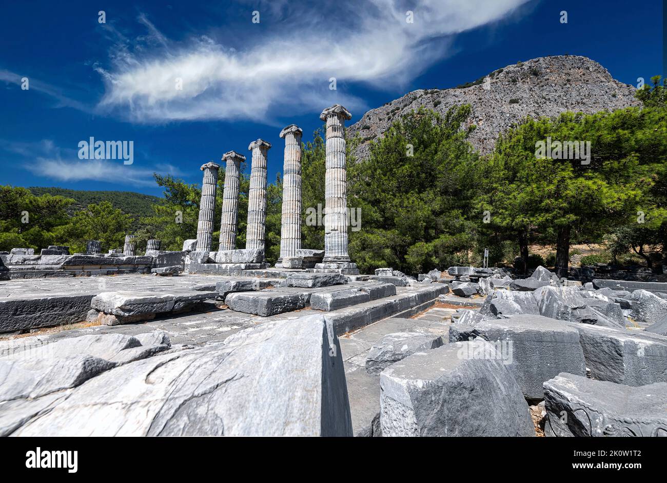 Today, the ancient city of Priene is on the southern skirts of Mykale