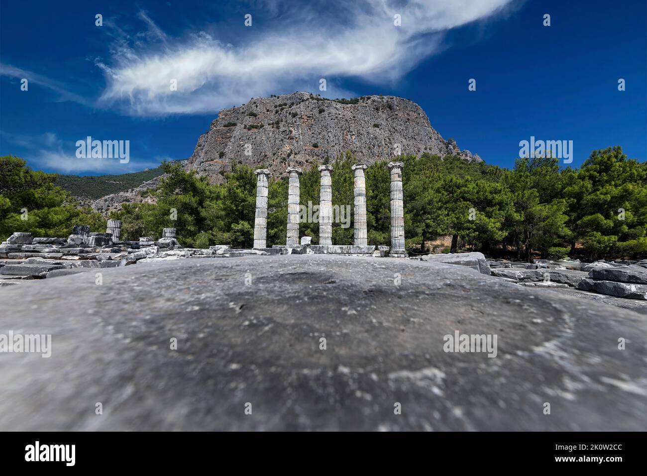 Today, the ancient city of Priene is on the southern skirts of Mykale