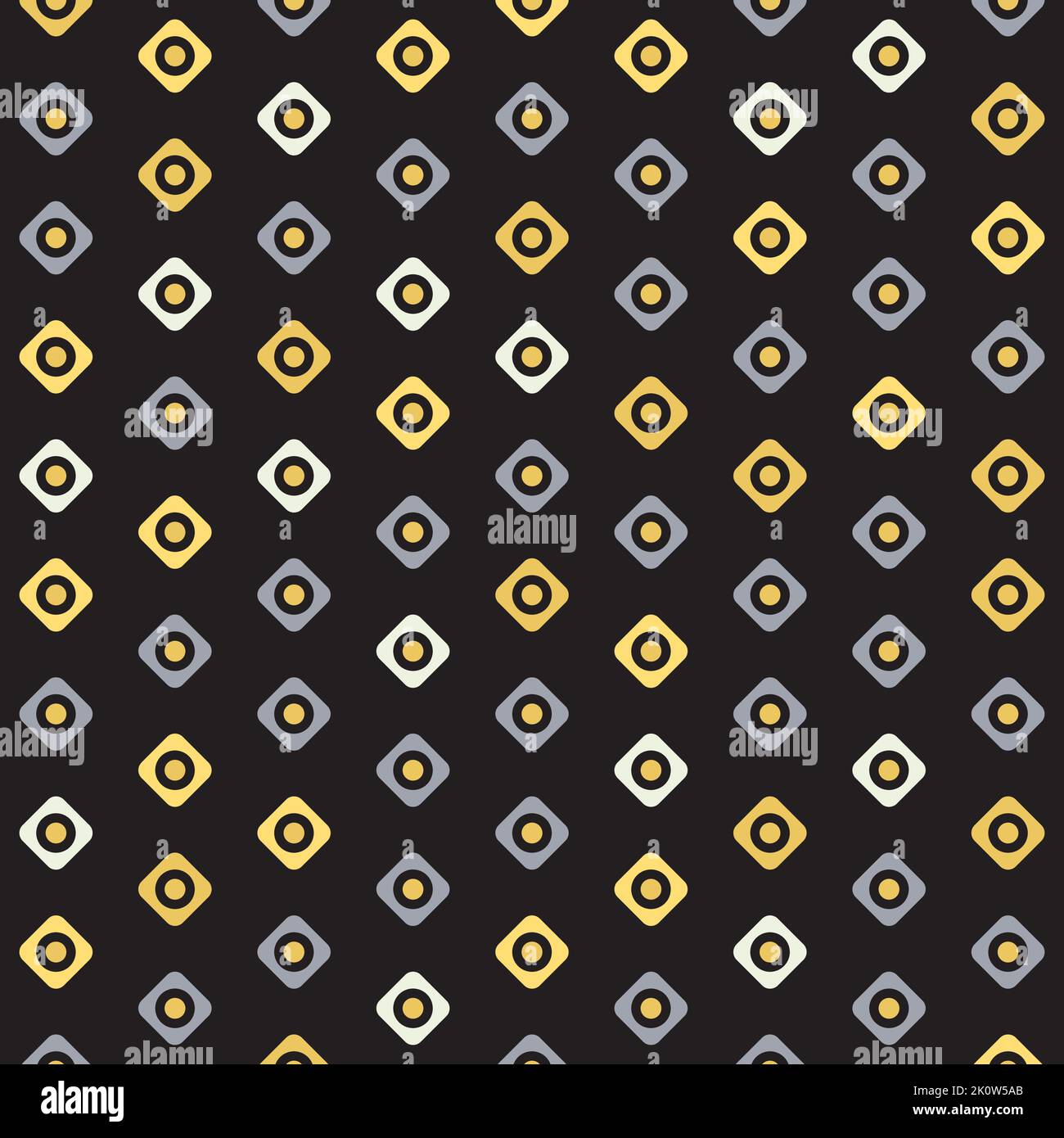 Geometric Diamond Pattern In Yellow Black Grey Color Stock Vector