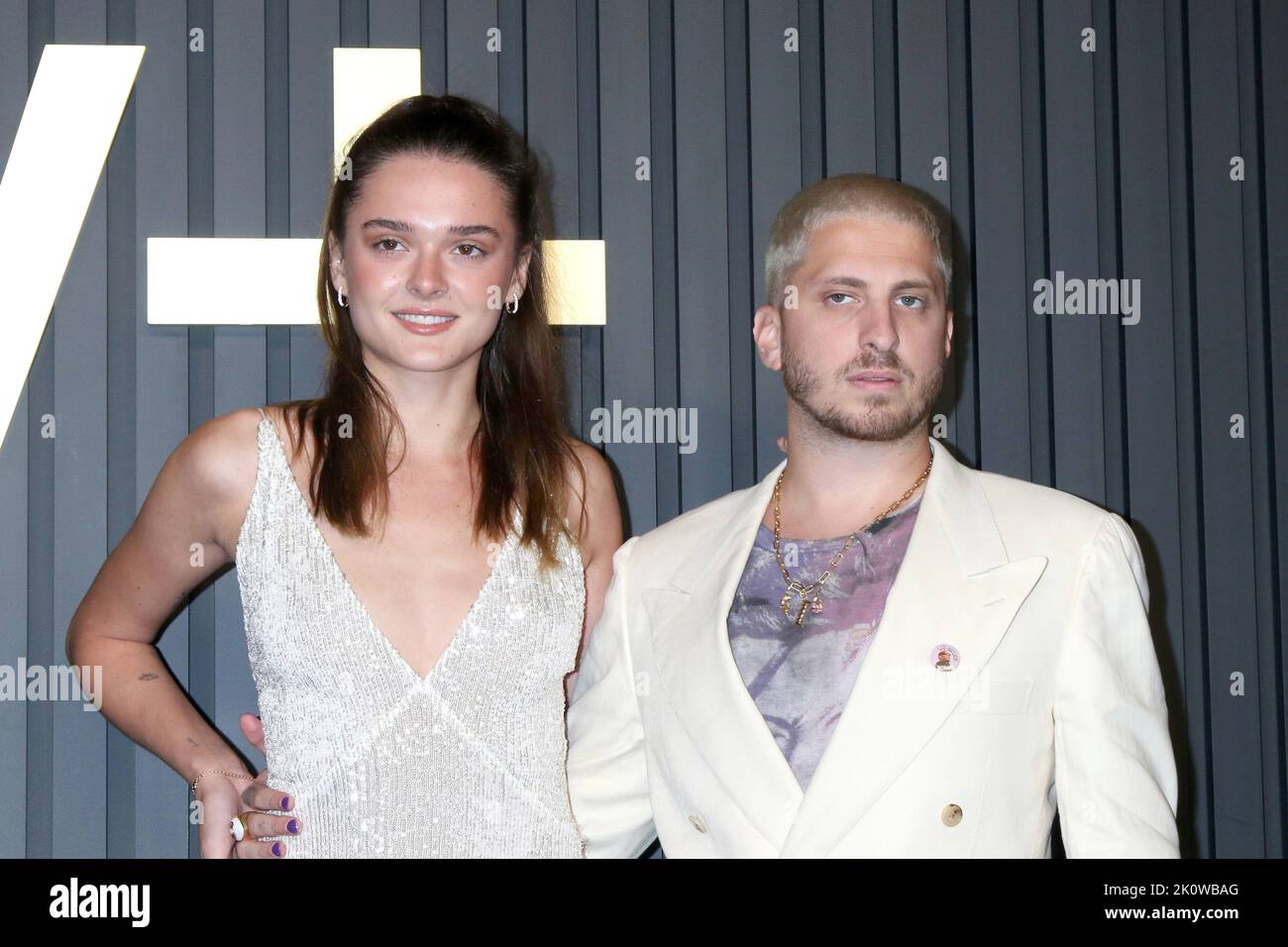 LOS ANGELES - SEP 12: Charlotte Lawrence, Andrew Watt at the Apple TV+