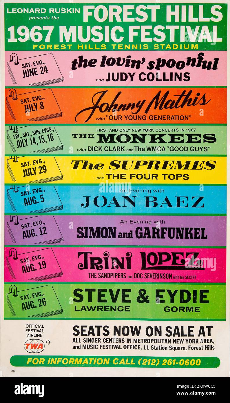 The monkees concert poster hi-res stock photography and images - Alamy