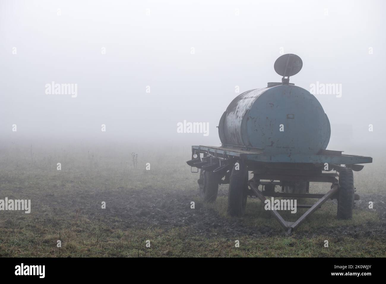 Water tank for livestock. Cistern for cattle watering. Historical piece