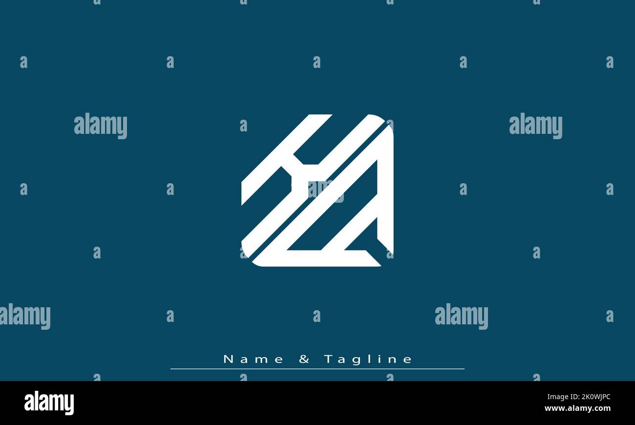 Alphabet letters Initials Monogram logo KA , AK Stock Vector