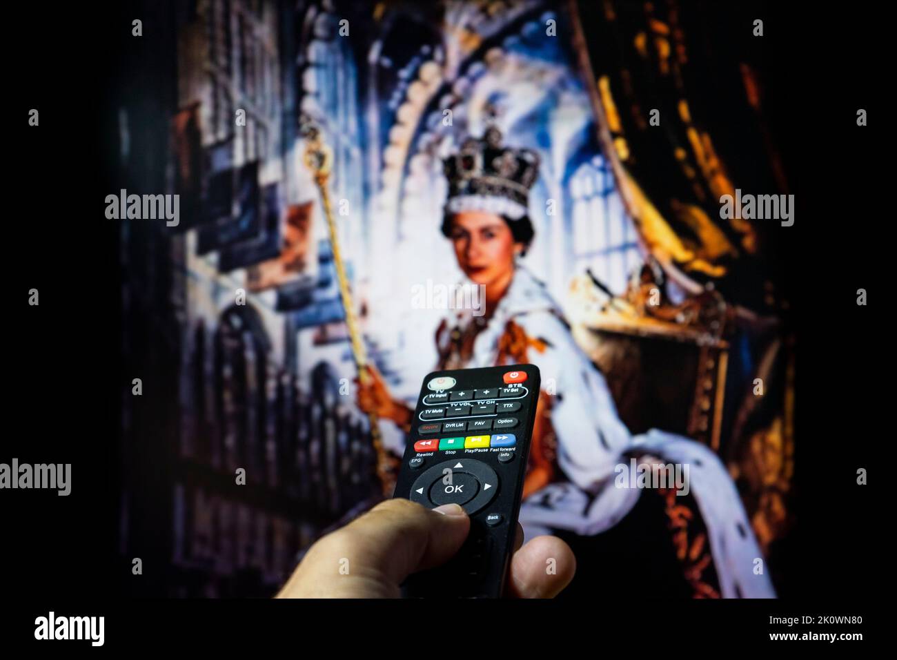 Belgrade, Serbia September 12, 2022 Queen Elizabeth II coronation