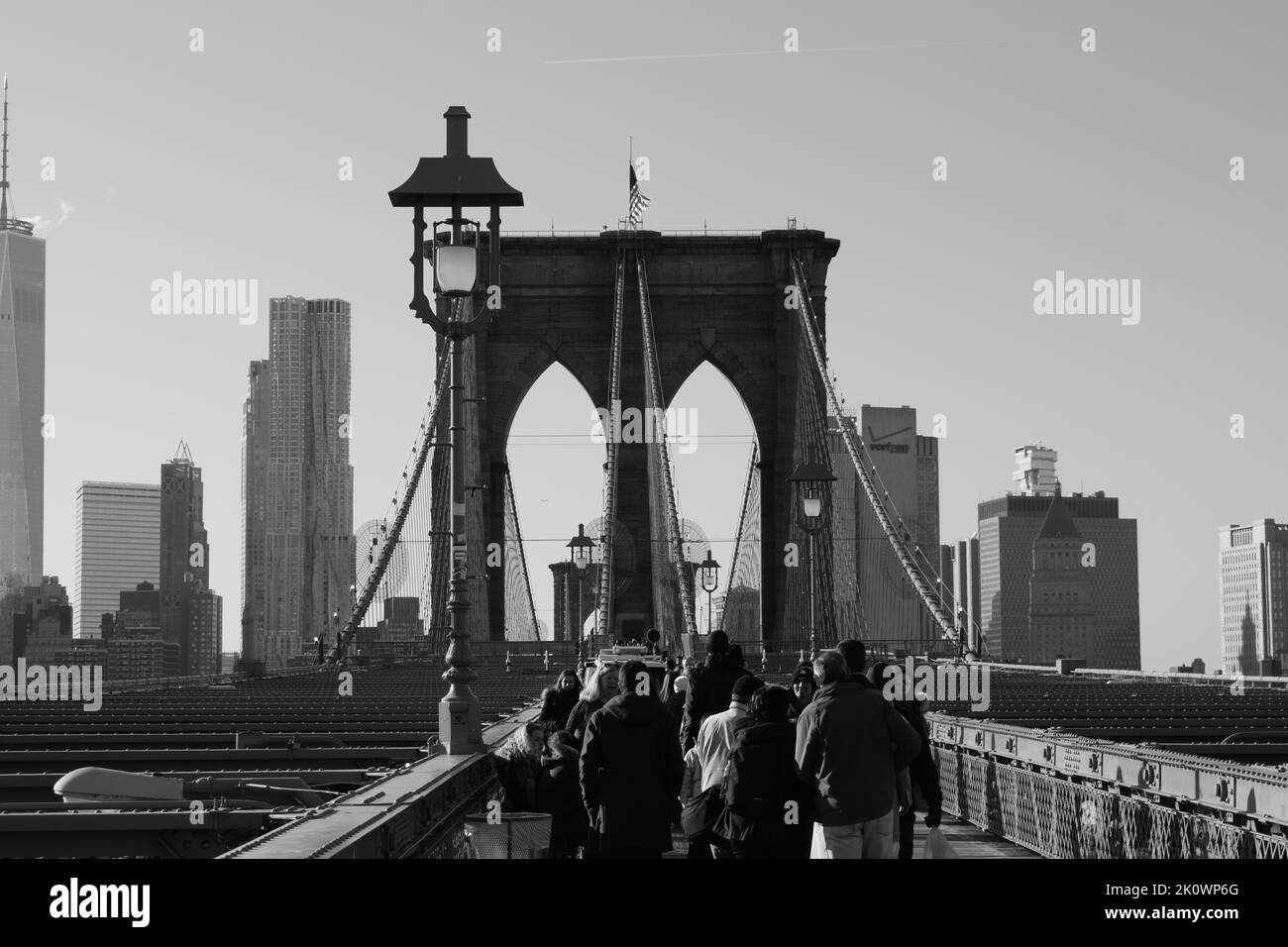 Brooklyn Bridge, New York. Taken in 2018 Stock Photo