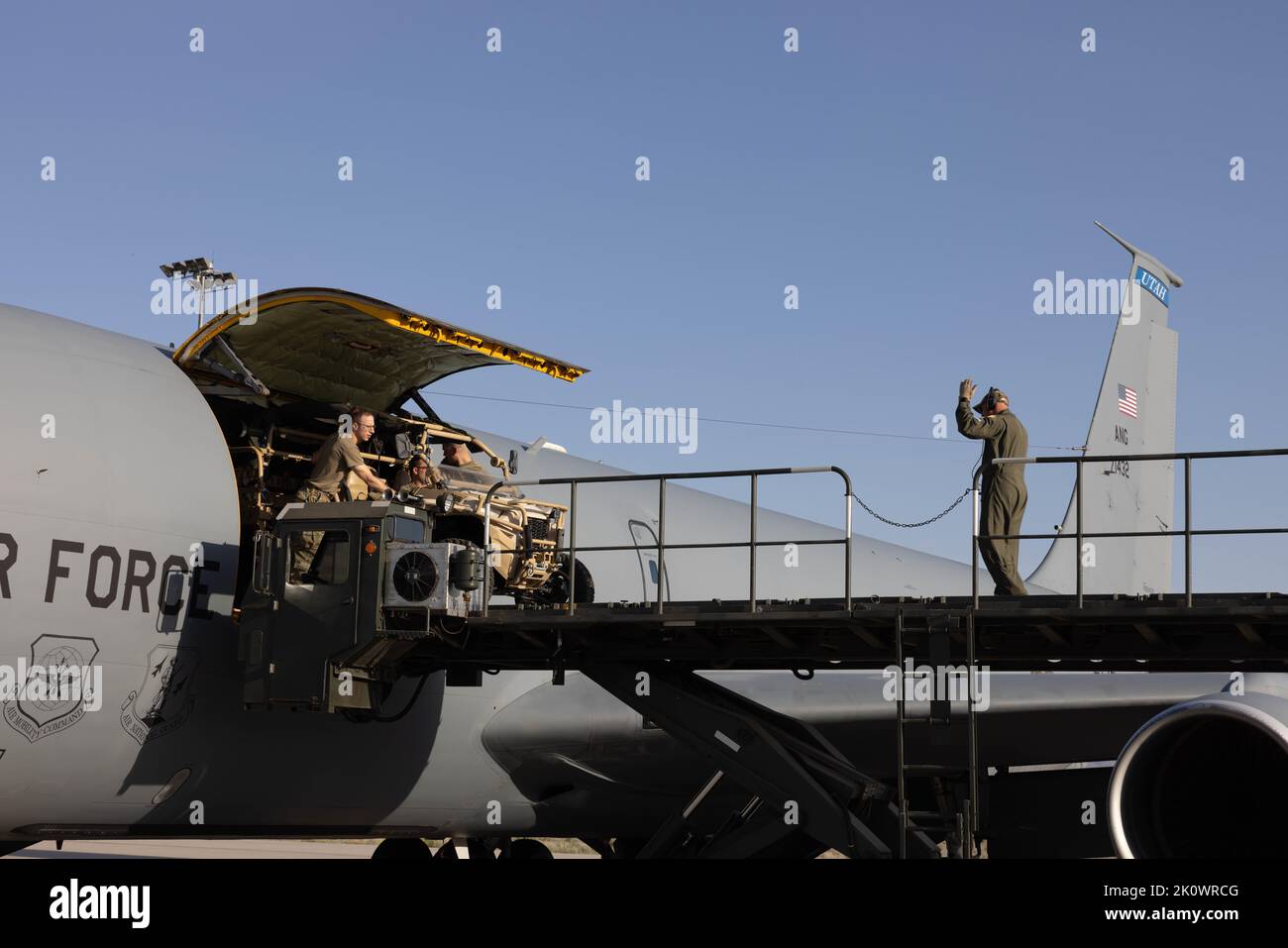 During an agile combat employment joint force exercise, members from