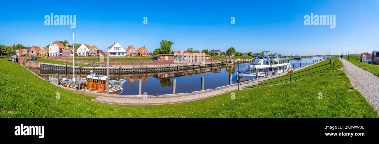 Marina, Greetsiel, Krummhoern, North Sea, Germany Stock Photo