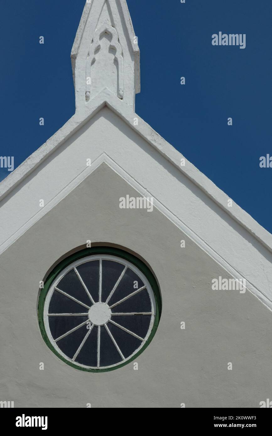 Bermuda Town of St. George St. Peter's Church Architecture Detail Stock Photo